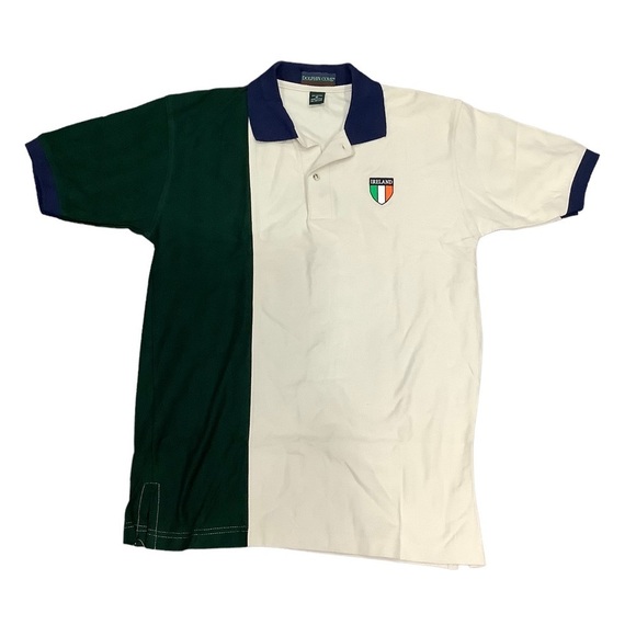 Men's Dolphin Cove Medium Polo Shirt Ireland Flag Crest Irish St. Patricks Day - Picture 2 of 8